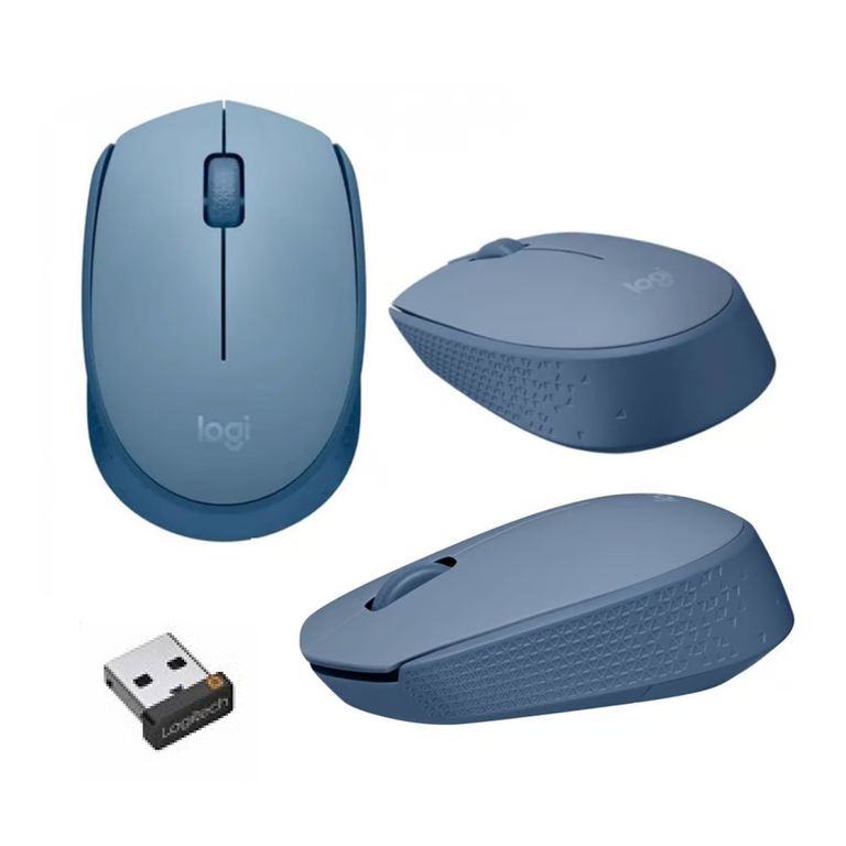 Mouse Wireless Logitech M170 Celeste Plug n Play Portable