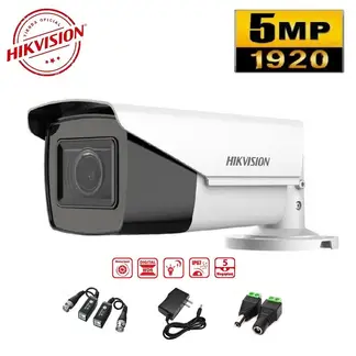 HIKVISION - Cámara Varifocal Motorizado 5Mpx IR 40M con accesorios