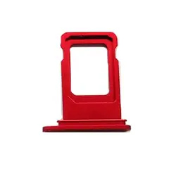 GENERICO - Repuesto Bandeja SIM IPHONE XR - ROJO.