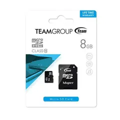 TEAMGROUP - Memoria MicroSD 8 Gb - Negro