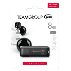 TEAM GROUP - Memoria Usb Flash drive 2.0 8gb C73 - Negro oscuro
