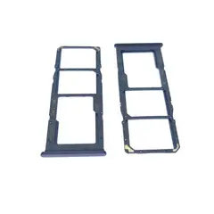 GENERICO - Repuesto Bandeja SIM Micro SD SAMSUNG A12 - AZUL.