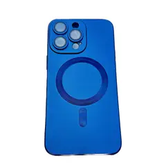 GENERICO - Case Magsafe para iPhone 13 Pro Max Azul Marino