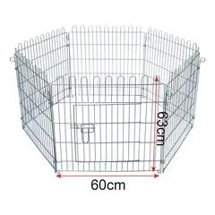 GENERICO - Cerco Reja para mascotas 60 x 60cm