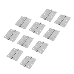 HERMEX - Bisagra cuadrada 4x4 " acero cromo mate Pack 10 piezas