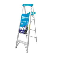 TOOLCRAFT - Escalera Tijera de Aluminio Tipo III 4 Escalones TC5616