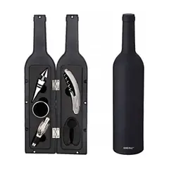 GENERICO - Set de 5 Piezas para Vinos en Forma de Botella