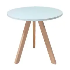 ZIYAZ - Mesa Melwood Blanco Base Madera D60