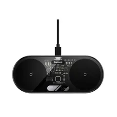 BASEUS - Cargador Inalámbrico Dual Carga Rapida Android Iphone