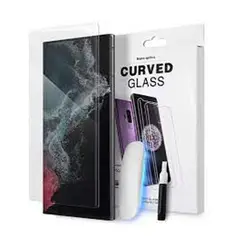 GENERICO - Vidrio UV para Galaxy S23 Ultra Mica Curvo Templado Transparente