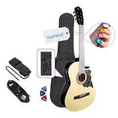 GENERICO - GUITARRA ELECTROACUSTICA NYLON NATURAL