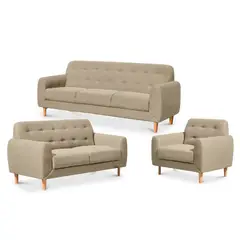 GENERICO - Juego de Sala 3 2 1 Henry Gris