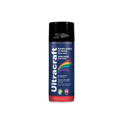 GENERICO - Pintura en Spray Negro Mate 400ml Madera metal plastico Aerosol