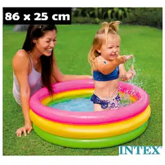 GENERICO - Piscina Arcoiris 86 x 25 cm Para Niños