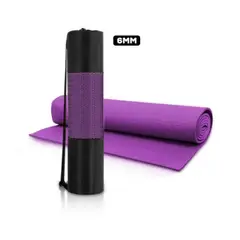 SPORT FITNESS - Mat Yoga Pilates FitnessFunda Transportadora 6mm - morado