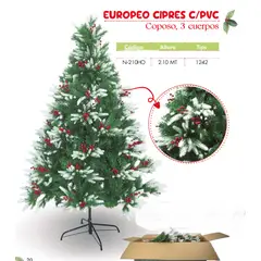 GENERICO - ARBOL PINO CFRUTO ROJO Y PUNTA BLANCA 1 50 Mt