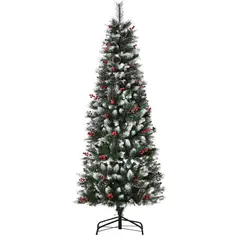 GENERICO - Árbol de navidad pino c/ fruta y punta blanca 1 80mm lápiz