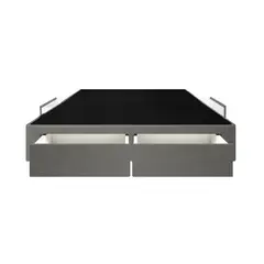 BARAKA HOME - Base De Cama Wels 4 Cajones 2 Plz - Gris Oscuro