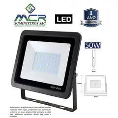 GENERICO - REFLECTOR LED 50W LUZ CALIDO 3000K IP65 220V