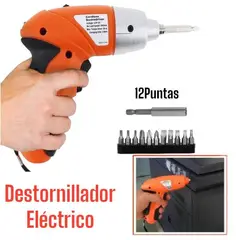 GENERICO - Desatorillador Atornillador de 12Piezas Recargable Estrella Plano