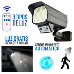 GENERICO - Mini Lampara de 63 Leds Con Sensor de Movimiento con Panel Solar