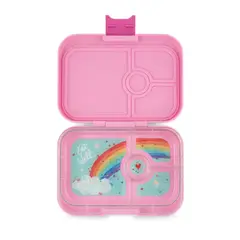 YUMBOX - LONCHERA PANINO - 4 DIVISIONES - Power Pink Rainbow