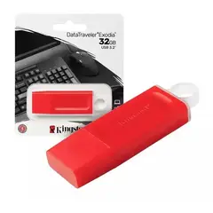 KINGSTON - Memoria USB 32GB KINGSTON EXODIA 3.2 DataTraveler  -Rojo