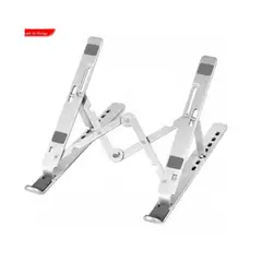XO - XO C49 Soporte para Portátil Antideslizante y Altura Ajustable - Plata