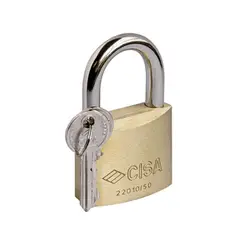 CISA - Candado Arco Latón de 50 mm
