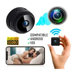 IMPORTADO MC - Mini Camara Seguridad HD Cámara Espía Vigilancia IP Sensor - Negro