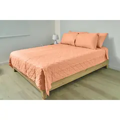 COBITEX HOME - Cubrecama Ligero King Melón Cobitex 100 Algodón.