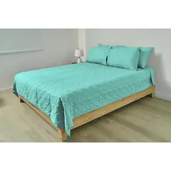 COBITEX HOME - Cubrecama Ligero 1.5 Plazas Turquesa Cobitex 100% Algodón