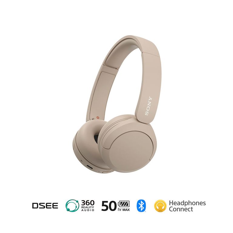 Sony Audífonos Bluetooth WH-CH520 Crema