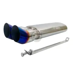 GENERICO - Resonador SIX Premium S Doble Muffler Abrazadera
