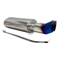 GENERICO - Resonador SIX Premium M Doble Muffler Abrazadera