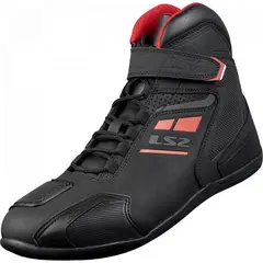 GENERICO - BOTA LS2 PARA MOTO GARRA NEGRO ROJO