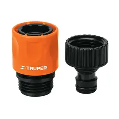 TRUPER - Conector rápido 3 /4" de ABS grifo-manguera sistema click