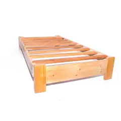 MUEBLES MACRUMO - Tarima ancha de Pino de 1.5 plazas con acabado