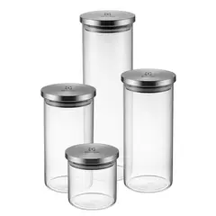 ELECTROLUX - Set x4 Contenedores Herméticos de Vidrio con Tapa A18848101