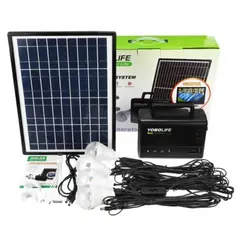 PUREPOWER - Panel Solar Generador De Almacenamiento De Energía LED USB Cargador