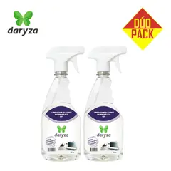DARYZA - Alcohol isopropílico 99° 650ml DÚO PACK