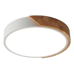 HOME NEAT - Lámpara de Techo LED Moderna Ø30cm 3 Colores para Habitacion Blanco