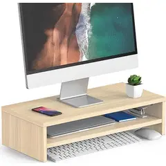 AMUEBLE - Base Soporte para monitores Gold maiz Repisa para monitores