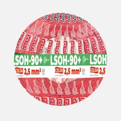 CELSA - CABLE LSOH-90+ 2,5MM2 ROJO - 100 METROS