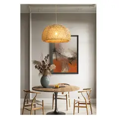 GENERICO - Lámpara colgante de bambú Natural