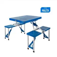 GENERICO - SET MESA PLEGABLE DE CAMPING SILLAS.