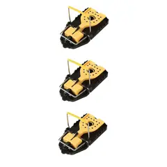 GENERICO - SET 3 TRAMPAS PARA RATAS RATONES TAMAÑO MEDIANO MUY UTIL.