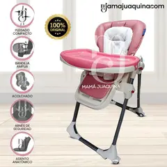 BAMBINO - Silla de Comer Graduable «LUNCH BUDDY» Pink