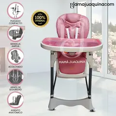 BAMBINO - Silla de Comer Graduable «TUMMY TRONE» Pink