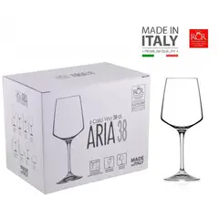 RCR  ITALIA - Set de Copas X 06 Vino 38CL. RCR - Hecho en Italia